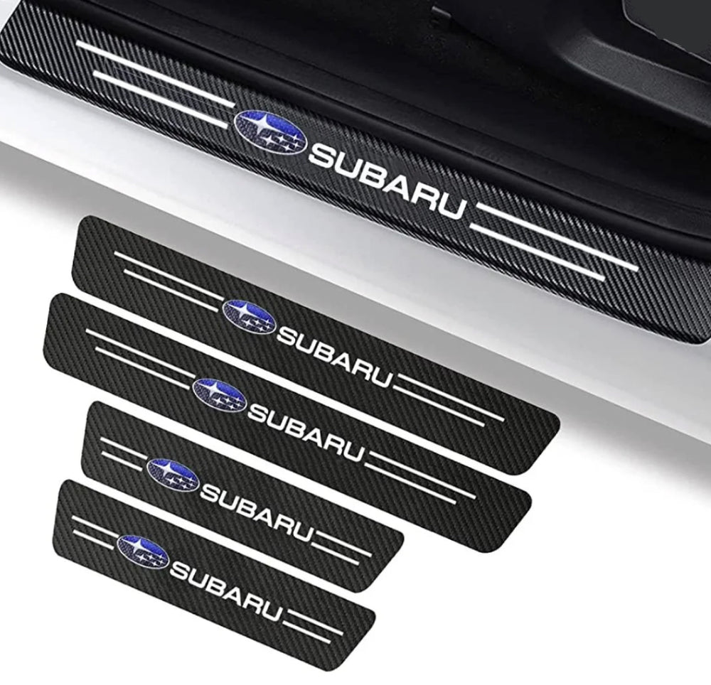 Subaru Forester, Impreza, WRX, BRZ, Outback, Solterra, Crosstrek Door Sill Scuff Plate Protector Strips