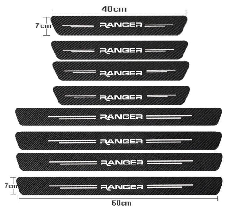 Ford Ranger Scuff Plate Door Sill Strips 2005-2024