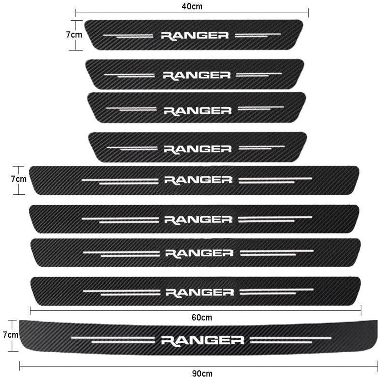 Ford Ranger Scuff Plate Door Sill Strips 2005-2024