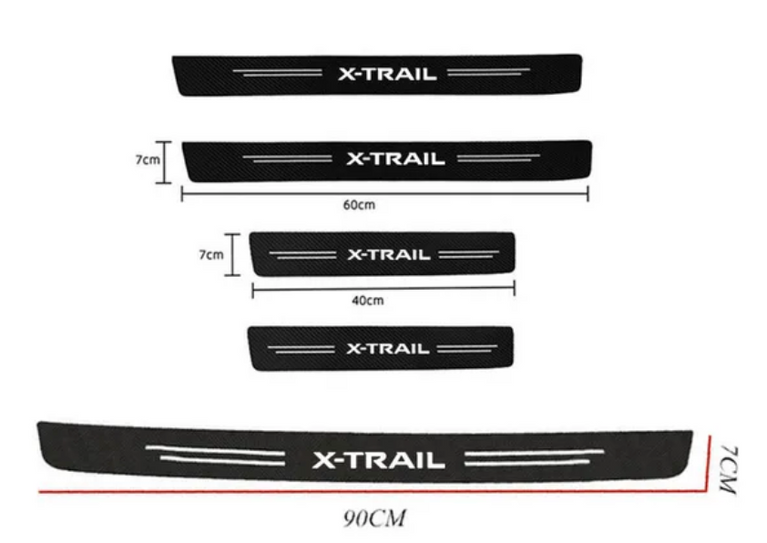 Nissan X-TRAIL Door Sill Protector Scuff Plate Strips