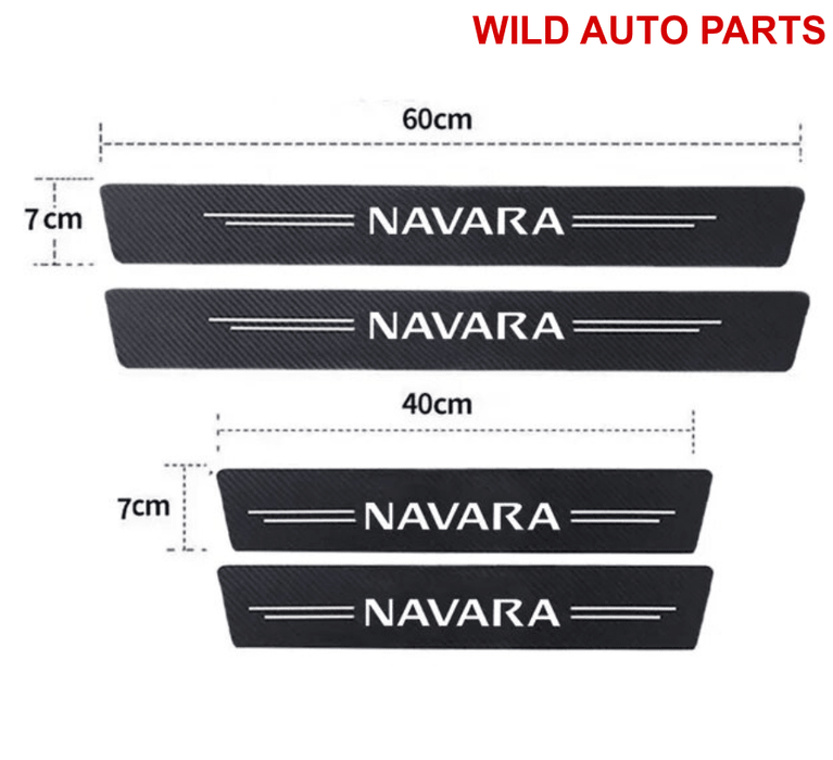 Nissan Navara Door Sill Protector Scuff Plates 2005 - 2024 D21 D22 D23 D40