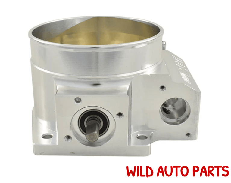 102mm Billet Aluminium LS Cable Throttle Body, 4 Bolt Flange - Silver