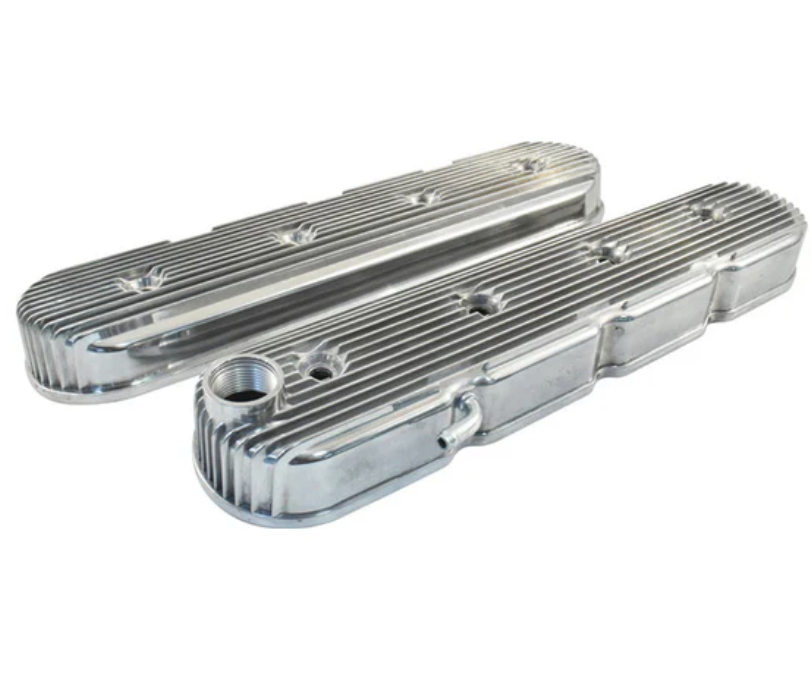 Polished Finned Cast Aluminium GM LS Valve Covers w/o Coil Mounts