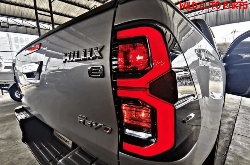 Toyota Hilux SR SR5 Smoked LED Tail Light 2015 - 2020 Taillight Pair 2016 2017 2018 2019