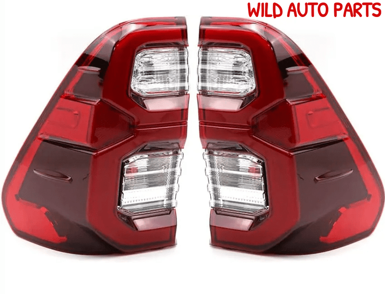 Toyota Hilux SR SR5 Smoked LED Tail Light 2015 - 2020 Taillight Pair 2016 2017 2018 2019