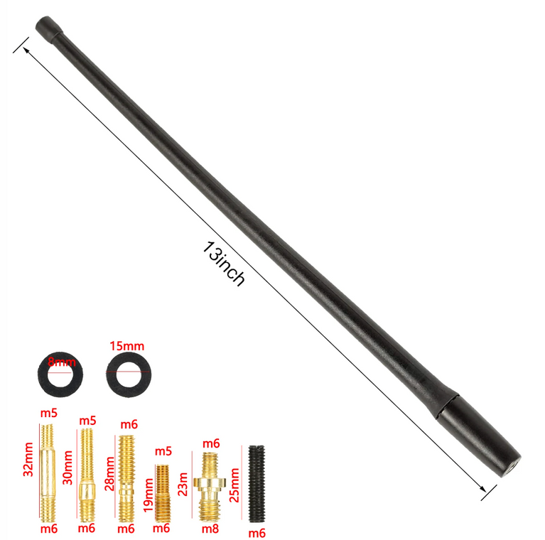 Jeep Short Antenna Gladiator Wrangler 13" Shorter Aerial Smaller