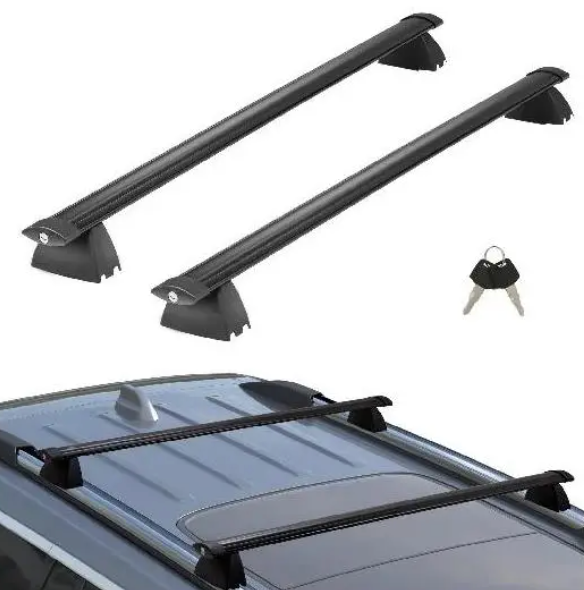 Jeep Grand Cherokee Roof Rack Cross Bars 2011 - 2021 with Grooved Side Rails, 200lbs Load Capacity