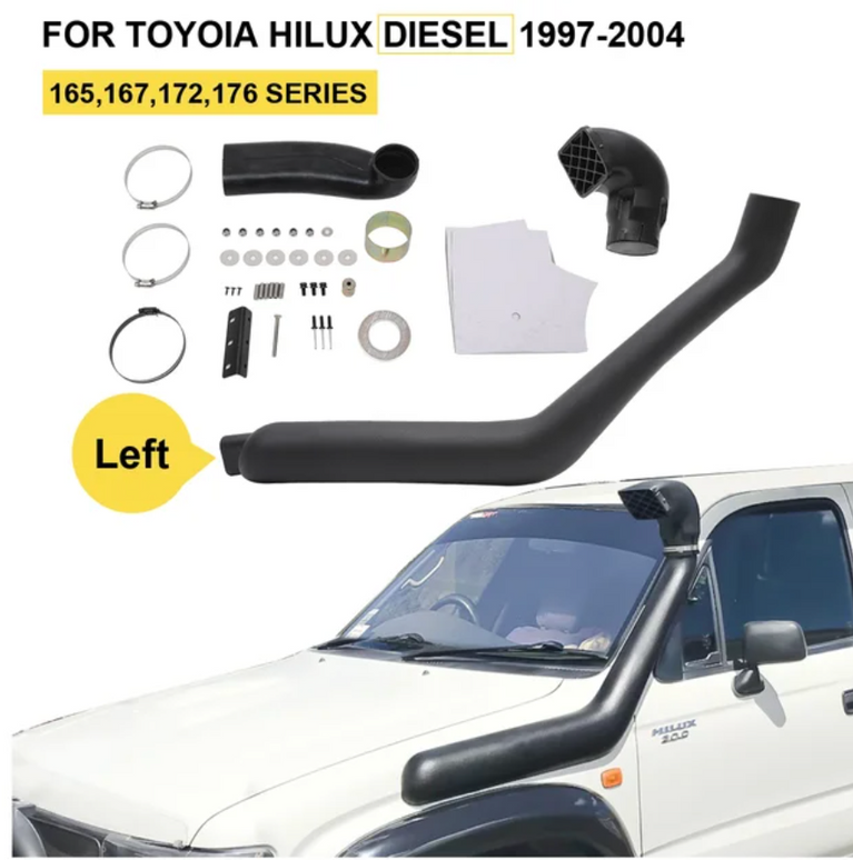 Air Intake Car Snorkel Kits for Toyota Hilux 165,167,172,176 Series 1997 1998 1999 2000 2001 2002 2003 2004 Diesel Petrol Model