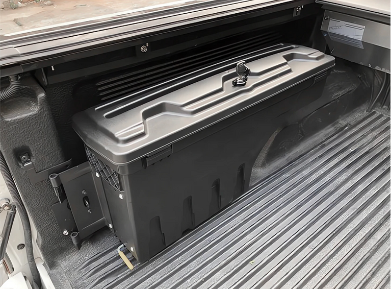 Ford Ranger Toolbox Storage Tailgate Swing Case Storage Tool Box PX2 PX3 T7 2015- 2018 WILTRAK Black