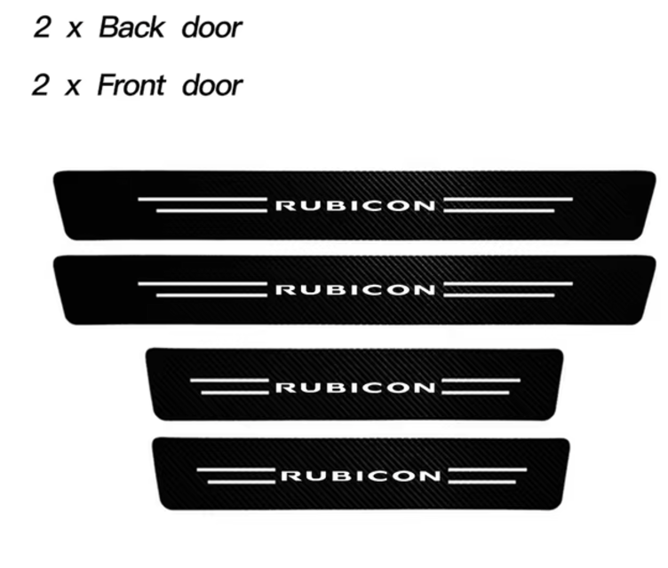 Jeep Gladiator Wrangler Rubicon Door Sill Protectors