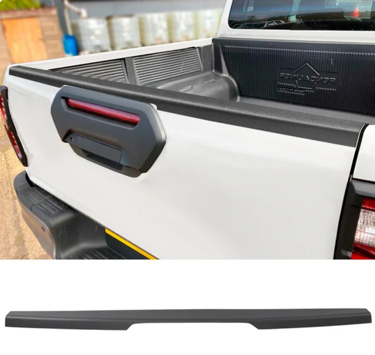 Tailgate Strip Cover Protector for Toyota Hilux 2015-2023 SR SR5 Matte Black Bed Rail Top Protector