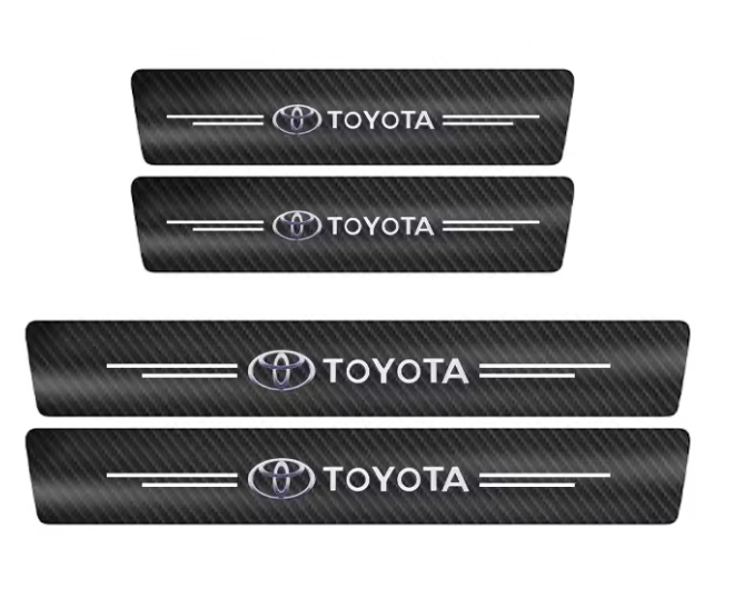 Toyota Kluger Yaris Hilux Fortuner Camry Corolla BZ4 Prado RAV4 Prius Door Sill Scuff Protector Plates