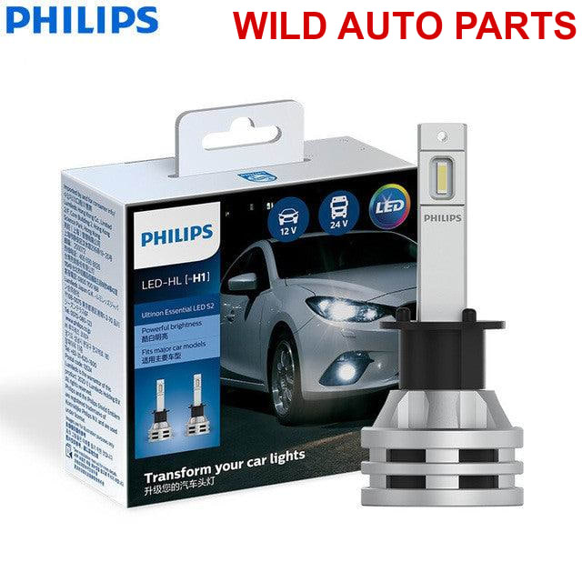 Philips Ultinon Essential S2 LED H7, H1, H4, H8, H11, H16, HB3, HB4, H1R2, 9003 - Wild Auto Parts