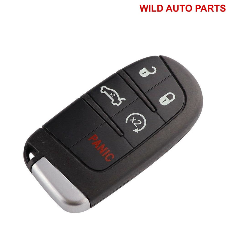 Jeep Grand Cherokee Chrysler 300 Dodge 5 Button Red/Black Car Key Case - Wild Auto Parts