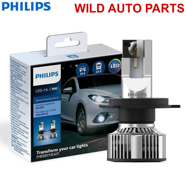 Philips Ultinon Essential S2 LED H7, H1, H4, H8, H11, H16, HB3, HB4, H1R2, 9003 - Wild Auto Parts