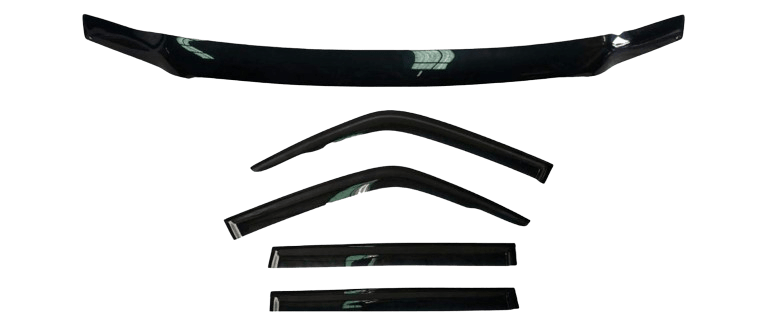 Nissan Patrol Y61 GU 2004-2015 Bonnet Protector & Weathershields Combo - Wild Auto Parts