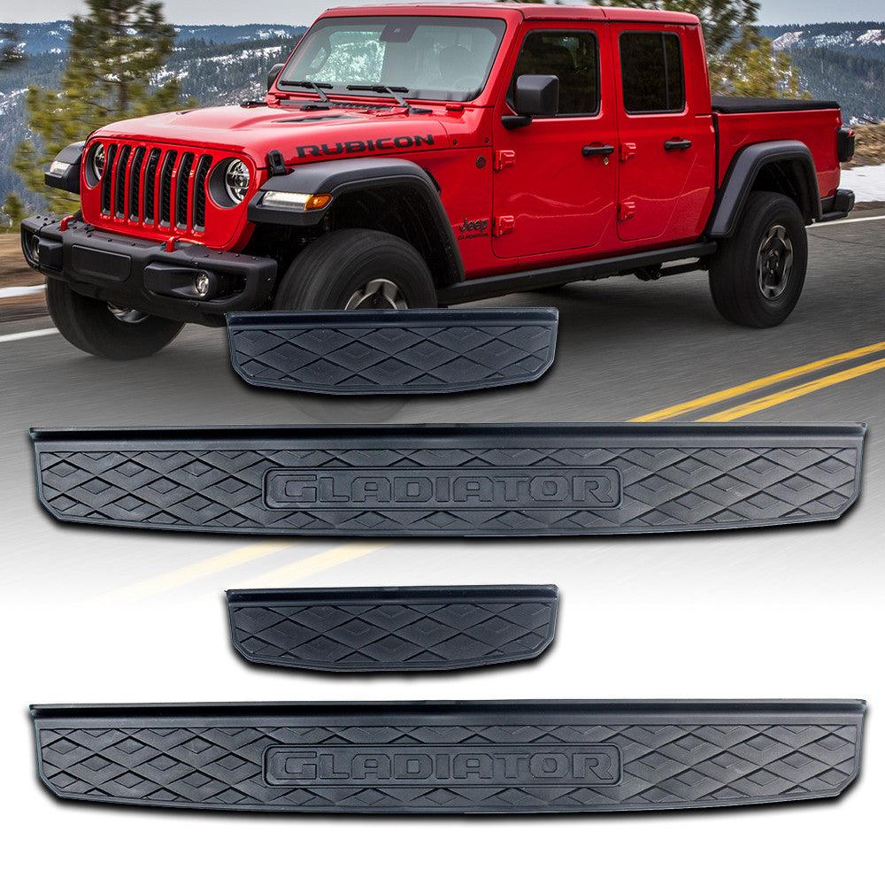 Jeep Gladiator 20-22 JT 4 Door Sill Guards Entry Guards Plate Scuff Plates Cover - Wild Auto Parts