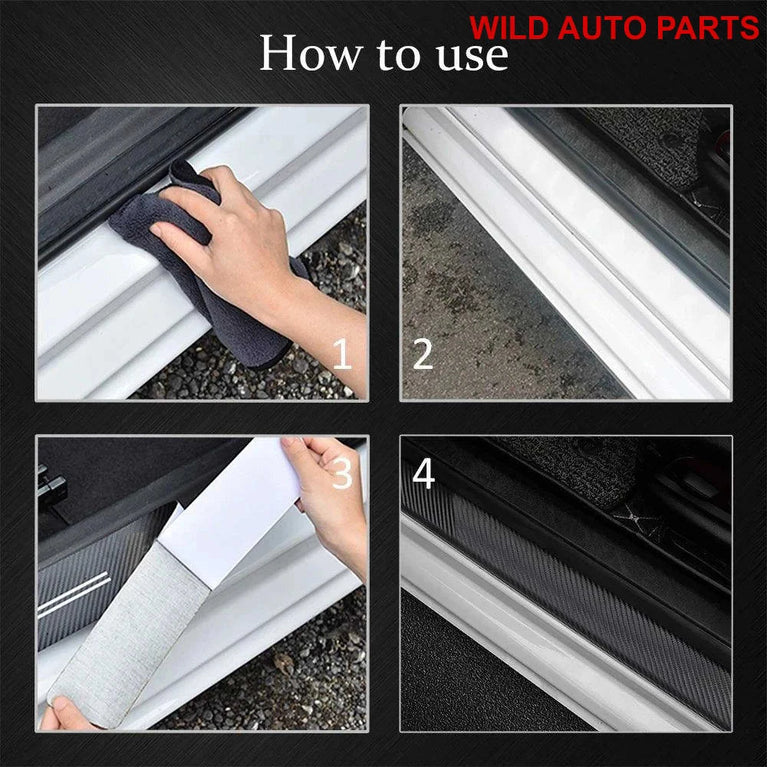 Jeep Grand Cherokee Carbon Fibre Door Sill Scuff Plates - Wild Auto Parts