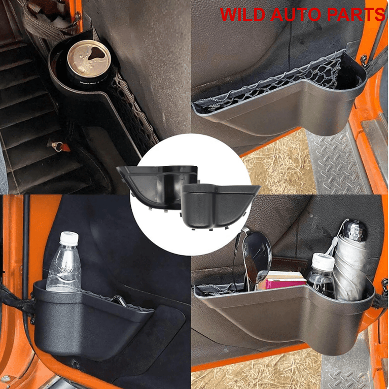 Jeep Wrangler Door Bottle Holder Storage Pocket - Wild Auto Parts