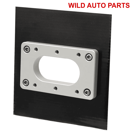 Holley Terminator X Max Billet Firewall Pass Through Raw Bracket Aluminium INUM - Wild Auto Parts