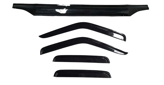 Nissan Navara D22 2002 - 2015 Bonnet Protector & Weathershields Combo - Wild Auto Parts