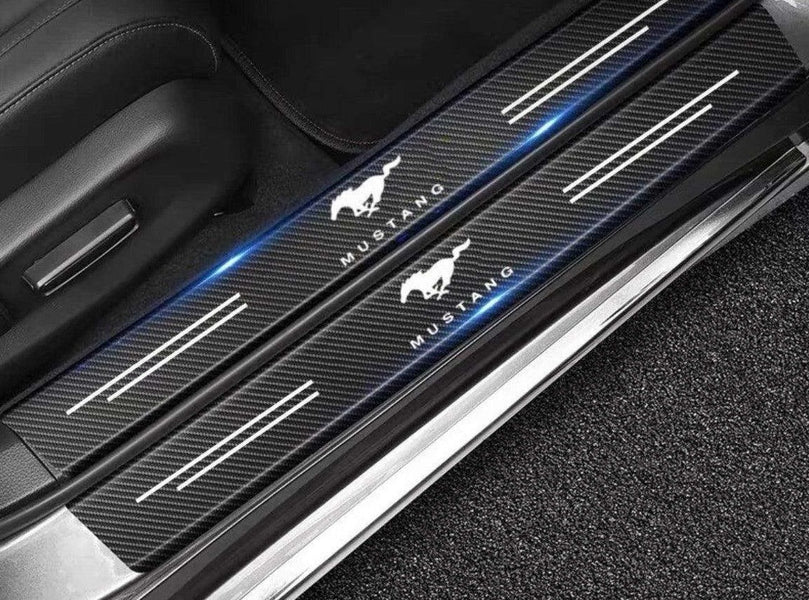 Ford Mustang Door Sill Protector Strips Scuff Plates - Wild Auto Parts