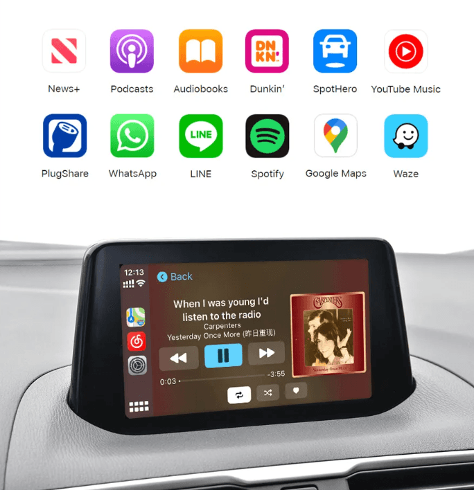 Mazda Retrofit Apple Carplay Kit Mazda 3 6 2 CX5 CX3 CX8 CX9 Miata MX5 - Wild Auto Parts