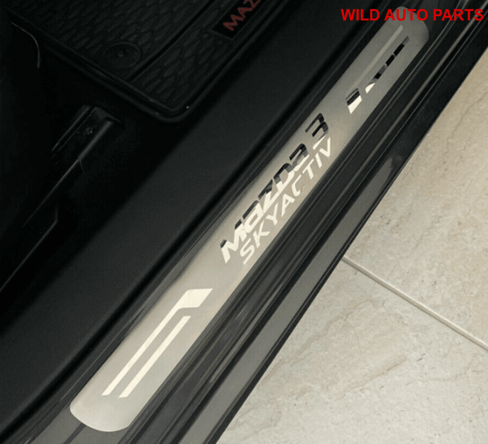 Mazda 3 Scuff Plate Door Sill Protectors - Wild Auto Parts