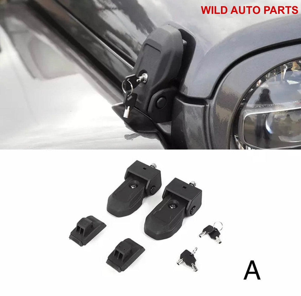 Jeep Wrangler & Gladiator Engine Locks Hood Latch With Key Lock - Wild Auto Parts