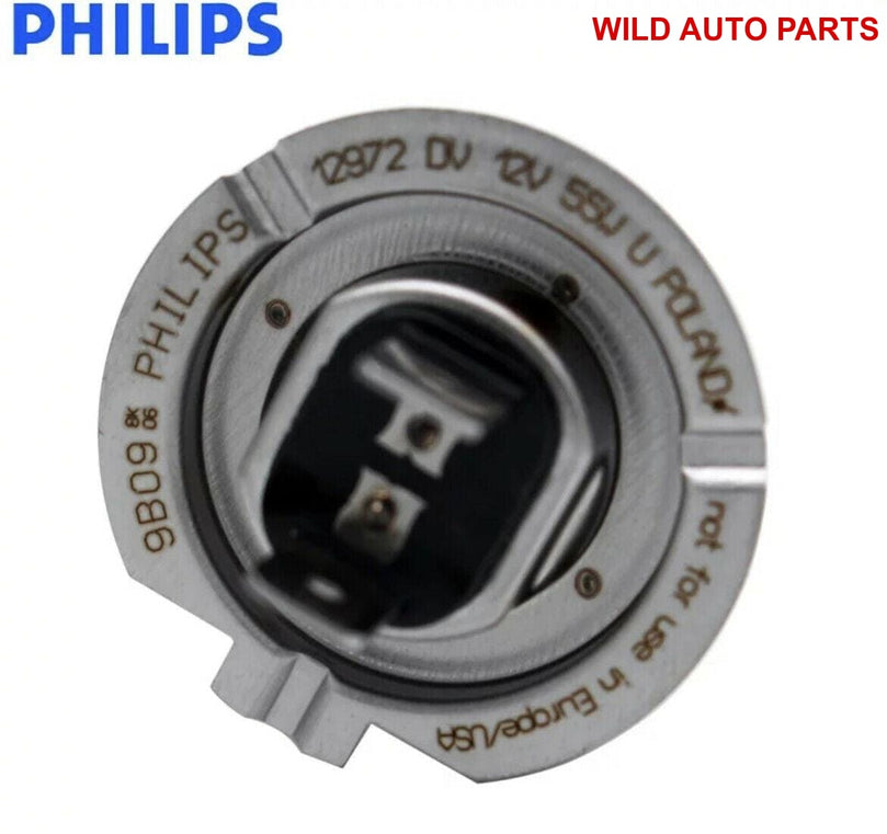 Philips H7 Diamond Vision 5000K White Halogen Light Bulbs 12V 55W - Wild Auto Parts