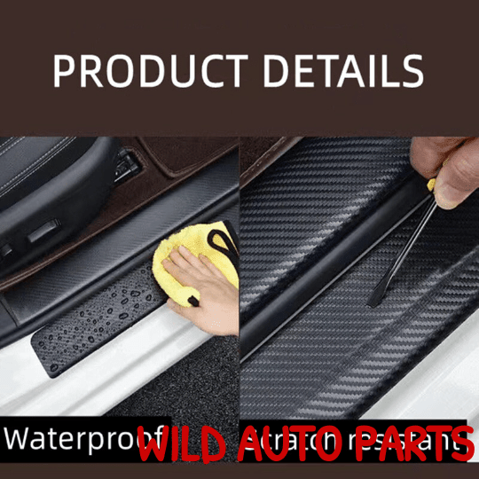 Ford Carbon Protector Sill Scuff Strips for Ranger Everest Fiesta Kuga Falcon - Wild Auto Parts