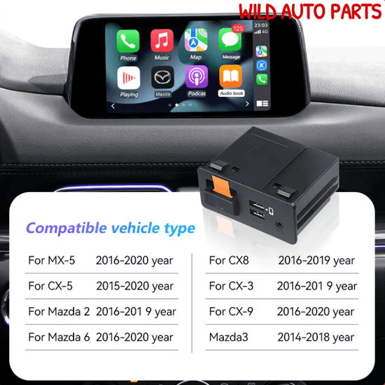 Wireless Mazda Apple Carplay Mazda 3 6 2 CX5 CX3 CX8 CX9 Miata MX5 - Wild Auto Parts