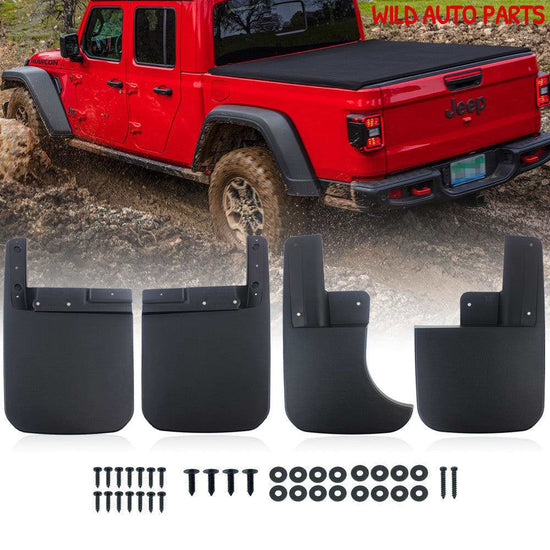 Jeep Gladiator Mud Flaps Mudguards Car Front Rear Splash Guards Fender Protector - Wild Auto Parts