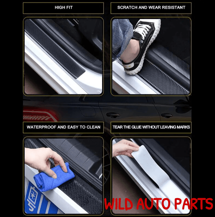 Toyota Landcruiser Door Sill Protector Strips Scuff Plates - Wild Auto Parts