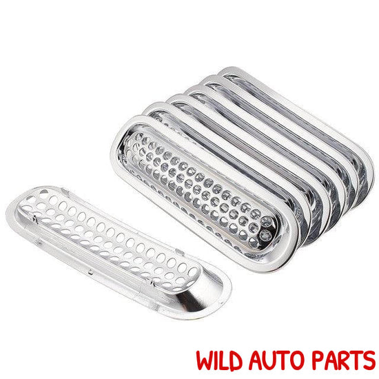 Jeep Wrangler Inserts ABS Front Grill Mesh Racing Grille Kit for JK 2007-2017 - Wild Auto Parts