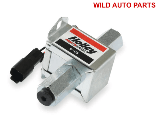 Holley Fuel Pump, Electric, 50 GPH, Diesel, Carbureted, Universal, Steel, Silver - Wild Auto Parts