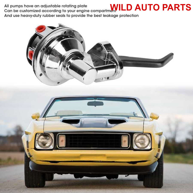 Mechanical Fuel Pump Double Valve Chrome Plated for FORD SB SMALL BLOCK WINDSOR - Wild Auto Parts