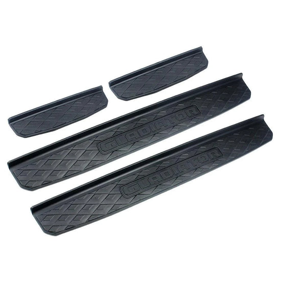 Jeep Gladiator 20-22 JT 4 Door Sill Guards Entry Guards Plate Scuff Plates Cover - Wild Auto Parts