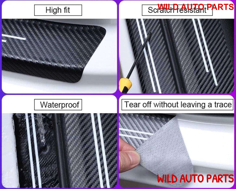 Ford Mustang Door Sill Protector Strips Scuff Plates - Wild Auto Parts